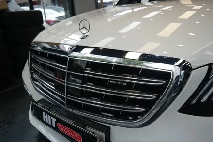 대구랩핑 S클래스 W222 S63amg바디킷 전체크롬 딜리트+엠블럼 교체/s63amg크롬죽이기/벤츠크롬딜리트/s클래스크롬딜리트(크롬죽이기) / 대구 달성군