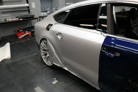 audi S7 에이버리 사틴실버 전체랩핑/대구랩핑/다사랩핑/S7랩핑/히트게러지 / 대구 달성군