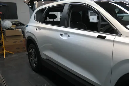 대구랩핑 현대 싼타페TM 3M2080 화이트골드스파클 전체랩핑 시공/대구랩핑/성서랩핑/다사랩핑/서재랩핑/세천랩핑/달서구랩핑 / 대구 달성군