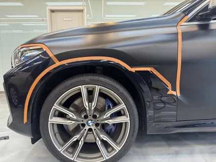 진해 창원 마산 루마썬팅 BMW X6 G06 3M2080 사틴블랙 전체랩핑 시공 :) / 창원시 진해구