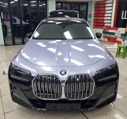 진해 창원 마산 루마썬팅 BMW 7시리즈 740d xDrive 인디비쥬얼 투톤 컬러 랩핑 & 버텍스 650 틴팅 시공 :) / 창원시 진해구