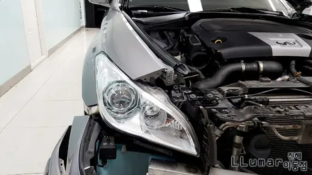 인피니티M30d 라이트필름.그릴랩핑 시공.진해 루마이동점 / 창원시 진해구