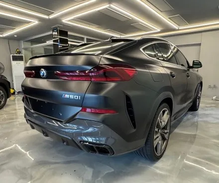 진해 창원 마산 루마썬팅 BMW X6 G06 3M2080 사틴블랙 전체랩핑 시공 :) / 창원시 진해구