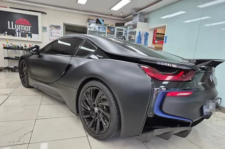 진해 창원 마산 루마썬팅 BMW i8 쿠페 버텍스 650 반사필름 틴팅 시공 :) / 창원시 진해구