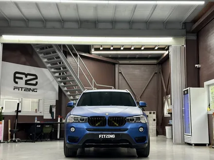 청라랩핑 BMW F25 X3 매트 메탈릭 블루 전체랩핑과 크롬죽이기 시공기 / 인천 석남동