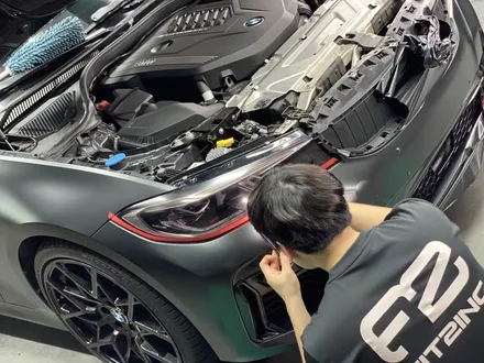 인천랩핑 BMW G20 M340I(3시리즈) 사틴블랙 락 그레이 전체랩핑 시공 / 인천 석남동
