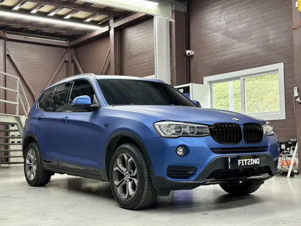 청라랩핑 BMW F25 X3 매트 메탈릭 블루 전체랩핑과 크롬죽이기 시공기 / 인천 석남동