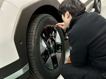 싼타페MX5 18인치 순정 휠랩핑과 블랙잉크 엠블럼,레터링 교환후기 / 인천 석남동