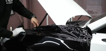 그랜저 고광택 블랙 전체랩핑과 블랙잉크 튜닝을 동시에! / 인천 석남동