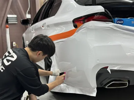 인천랩핑 BMW G30 520I(5시리즈) 고광택 화이트 전체랩핑 시공기 / 인천 석남동