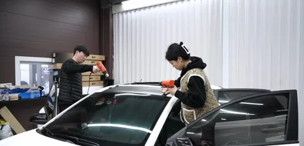 인천 코나N 오래된 루프스킨 재시공으로 다시한번 깔끔하게 / 인천 석남동