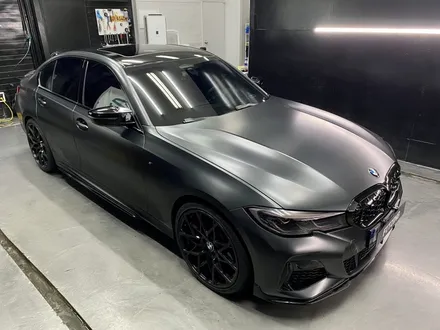 인천랩핑 BMW G20 M340I(3시리즈) 사틴블랙 락 그레이 전체랩핑 시공 / 인천 석남동