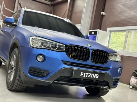 청라랩핑 BMW F25 X3 매트 메탈릭 블루 전체랩핑과 크롬죽이기 시공기 / 인천 석남동