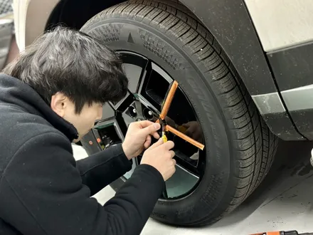 싼타페MX5 18인치 순정 휠랩핑과 블랙잉크 엠블럼,레터링 교환후기 / 인천 석남동