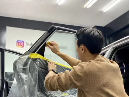 인천 K5 측면썬팅 사고로인한 보험처리 시공 / 인천 석남동