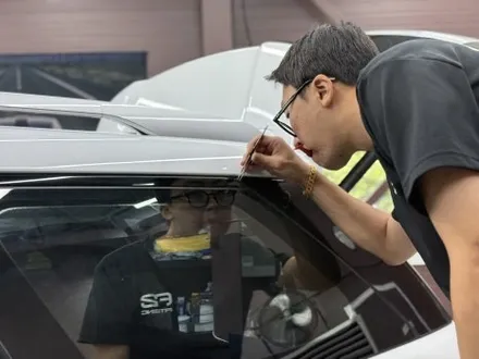 신형팰리세이드LX3 화이트 블랙잉크 옵션 크롬죽이기 랩핑 / 인천 석남동