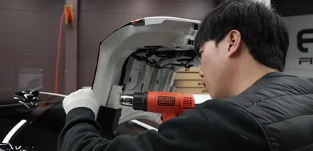 그랜저 고광택 블랙 전체랩핑과 블랙잉크 튜닝을 동시에! / 인천 석남동