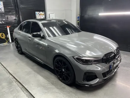 인천랩핑 BMW G20 M340I(3시리즈) 사틴블랙 락 그레이 전체랩핑 시공 / 인천 석남동