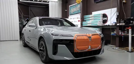 청라랩핑 BMW 7시리즈(740D) 크롬죽이기 시공리뷰 / 인천 석남동