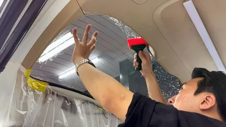 십정동 올뉴카니발 글라스틴트 전체썬팅 재시공기 / 인천 석남동