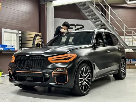 인천랩핑 BMW G05 X5 사틴블랙 전체랩핑과 크롬죽이기 시공기 / 인천 석남동