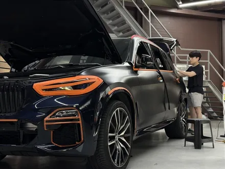 인천랩핑 BMW G05 X5 사틴블랙 전체랩핑과 크롬죽이기 시공기 / 인천 석남동