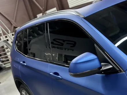 청라랩핑 BMW F25 X3 매트 메탈릭 블루 전체랩핑과 크롬죽이기 시공기 / 인천 석남동
