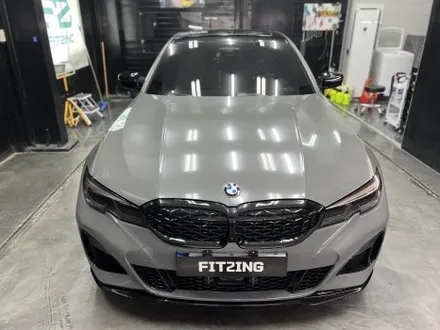 인천랩핑 BMW G20 M340I(3시리즈) 사틴블랙 락 그레이 전체랩핑 시공 / 인천 석남동