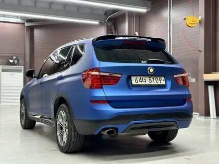 청라랩핑 BMW F25 X3 매트 메탈릭 블루 전체랩핑과 크롬죽이기 시공기 / 인천 석남동