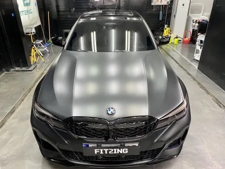 인천랩핑 BMW G20 M340I(3시리즈) 사틴블랙 락 그레이 전체랩핑 시공 / 인천 석남동