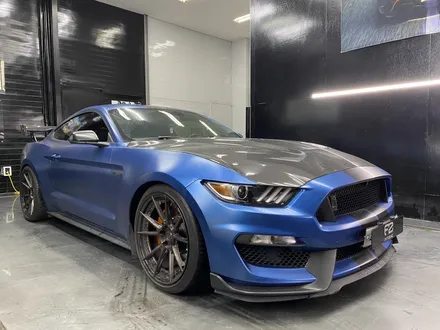 청라랩핑 쉘비머스탱 GT500 티타늄브러쉬 전체랩핑과 바이퍼라인 / 인천 석남동