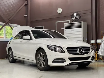 벤츠 W205 C클래스 3M 사틴다크그레이 전체랩핑과 세로그릴 장착 / 인천 석남동