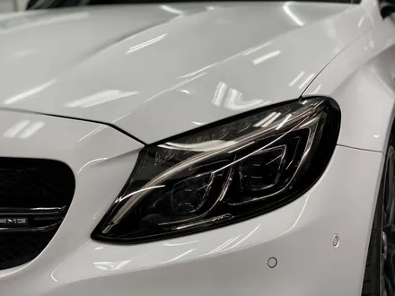 인천랩핑 C63 AMG 크롬딜리트(죽이기)와 라이트필름 시공 / 인천 석남동