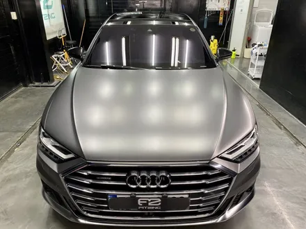 인천랩핑 신형 A8 L(롱바디) 사틴다크그레이 전체랩핑 시공후기 / 인천 석남동