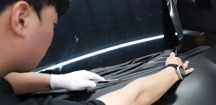 BMW 7시리즈(740I) 사틴블랙 전체랩핑 시공후기 / 인천 석남동
