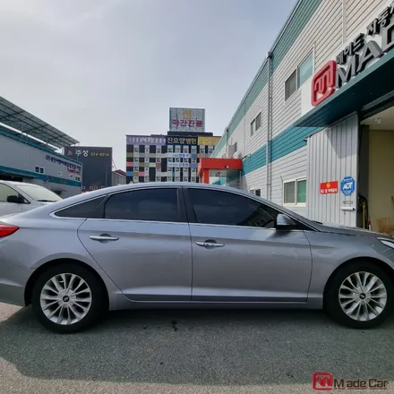 광주 신창동,보라색으로 변해버린 썬팅지 바꾸기 #LF쏘나타 #블락포디전문점 / 광주 북구