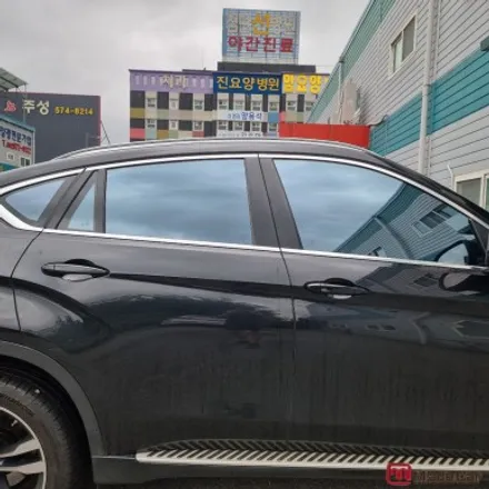 광주 BMW X6 중고차 썬팅재시공 블락포디 스카이블루 +아이나비 z9000 / 광주 북구