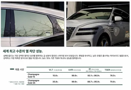 광주 쏘렌토 신차 반사썬팅 시공후기 #샴페인골드 / 광주 북구