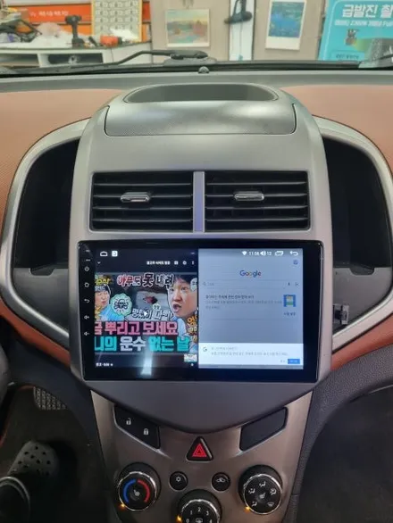 [수원 쉐보레 아베오 안드로이드 오토 , 애플카플레이 사용] 아베오 MY LINK 탈거후 9인치 안드로이드올인원 네비매립!_카앤샵 (화성, 남양, 봉담, 용인, 동탄) / 서울 구로구 개봉동