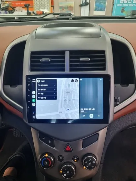 [수원 쉐보레 아베오 안드로이드 오토 , 애플카플레이 사용] 아베오 MY LINK 탈거후 9인치 안드로이드올인원 네비매립!_카앤샵 (화성, 남양, 봉담, 용인, 동탄) / 서울 구로구 개봉동
