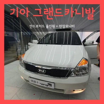 대구 그랜드카니발 안드로이드올인원,천장모니터