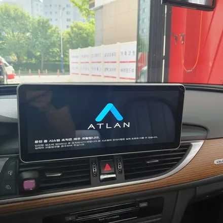 대구 아우디A6 12.3인치 모니터교환 및 M2C-200A PLUS 안드로이드셋탑 3D어라운드뷰 장착