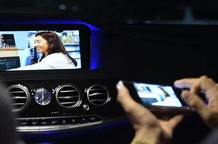 [벤츠 S500 차량용 태블릿 M2C] 고급차량을 최고급 차량으로 만들어주는 M2C 200A Plus