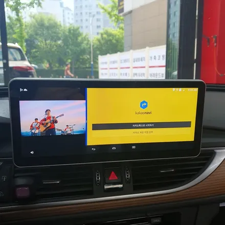 대구 아우디A6 12.3인치 모니터교환 및 M2C-200A PLUS 안드로이드셋탑 3D어라운드뷰 장착