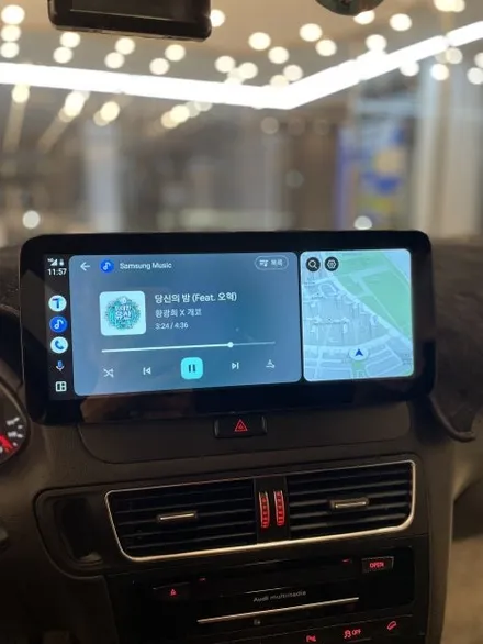 대구 아우디 Q5 3D 고화질 어라운드뷰 + 안드로이드올인원(안드로이드오토,애플카플레이) 장착