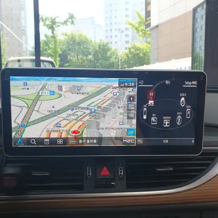 대구 아우디A6 12.3인치 모니터교환 및 M2C-200A PLUS 안드로이드셋탑 3D어라운드뷰 장착