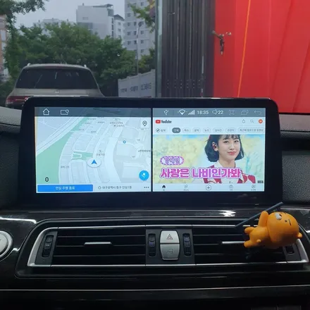대구 BMW F01 7시리즈 12.3인치 안드로이드올인원 장착