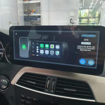 대구 벤츠 W204 C200 12.3인치 안드로이드올인원 3D 어라운드뷰 장착