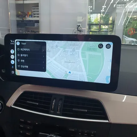 대구 벤츠 W204 C200 12.3인치 안드로이드올인원 3D 어라운드뷰 장착