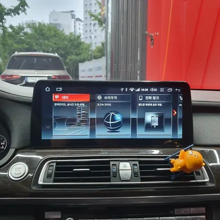 대구 BMW F01 7시리즈 12.3인치 안드로이드올인원 장착